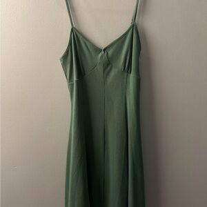 Forever 21 Green Spaghetti Strap Dress